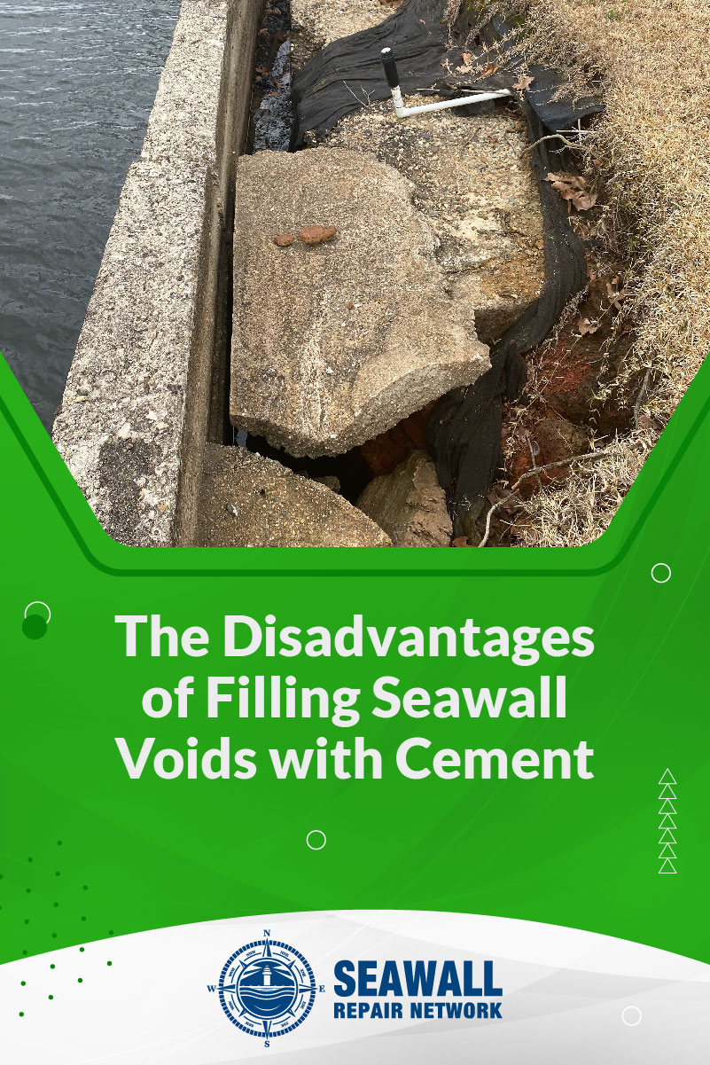Body - The Disadvantages of Filling Seawall Voids with Cement (How to Repair a Seawall, How to Repair a Bulkhead)